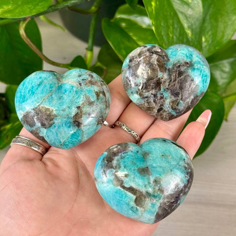 Amazonite Heart 1 - Kenna's Crystals from TikTok