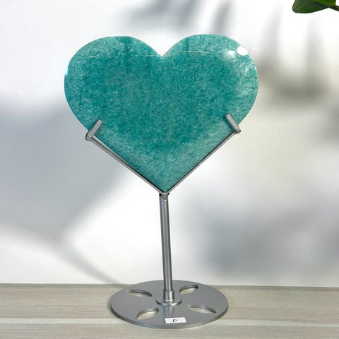 Amazonite Heart With Custom Stand D 4 - Kenna's Crystals from TikTok