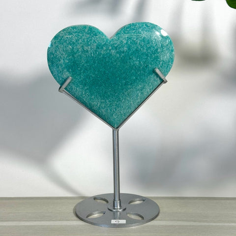 Amazonite Heart With Custom Stand G 7 - Kenna's Crystals from TikTok