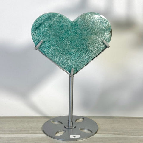 Amazonite Heart With Custom Stand N 14 - Kenna's Crystals from TikTok