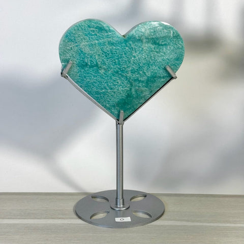 Amazonite Heart With Custom Stand O 15 - Kenna's Crystals from TikTok