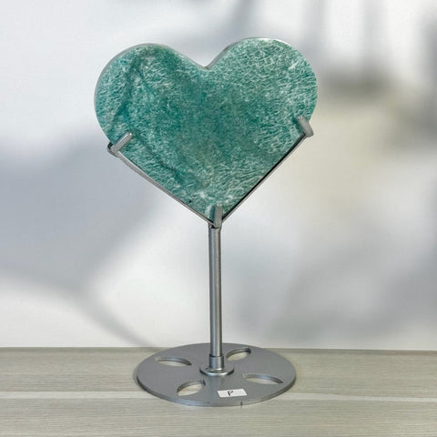 Amazonite Heart With Custom Stand P 16 - Kenna's Crystals from TikTok