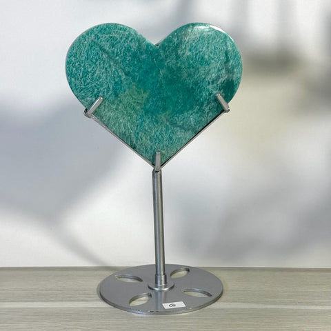 Amazonite Heart With Custom Stand Q 17 - Kenna's Crystals from TikTok