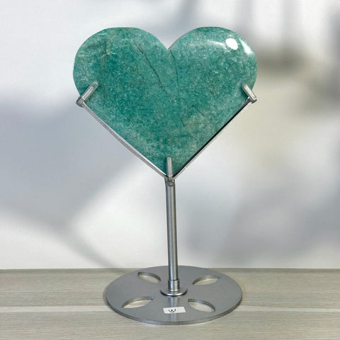 Amazonite Heart With Custom Stand W 23 - Kenna's Crystals from TikTok