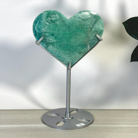 Amazonite Heart With Custom Stand Y 25 - Kenna's Crystals from TikTok