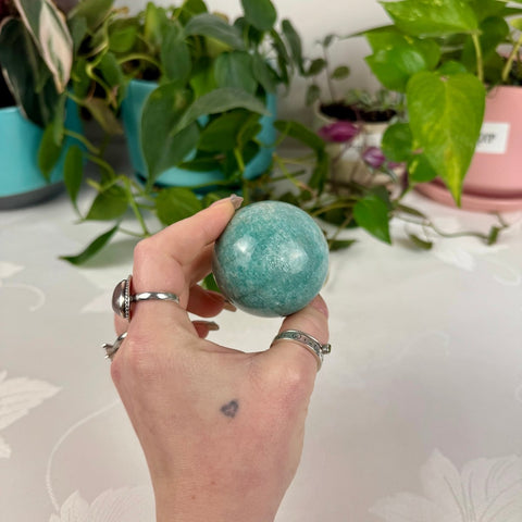 Amazonite Sphere 44 2 - Kenna's Crystals from TikTok
