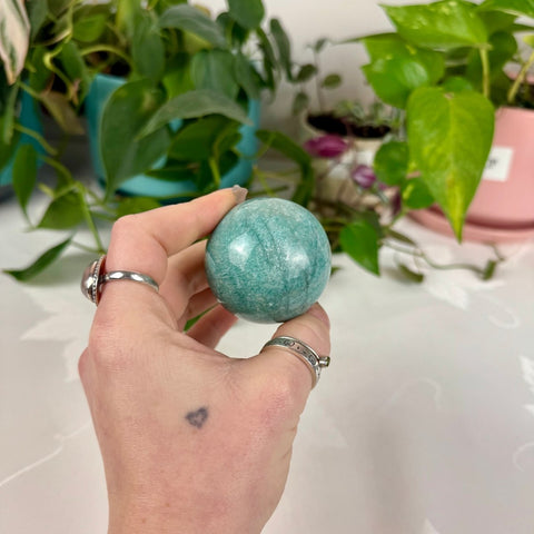 Amazonite Sphere 55 3 - Kenna's Crystals from TikTok