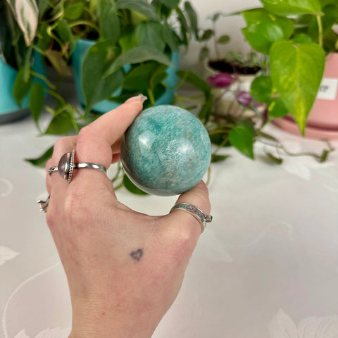 Amazonite Sphere 77 5 - Kenna's Crystals from TikTok