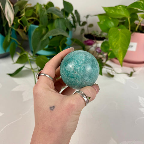 Amazonite Sphere 88 6 - Kenna's Crystals from TikTok