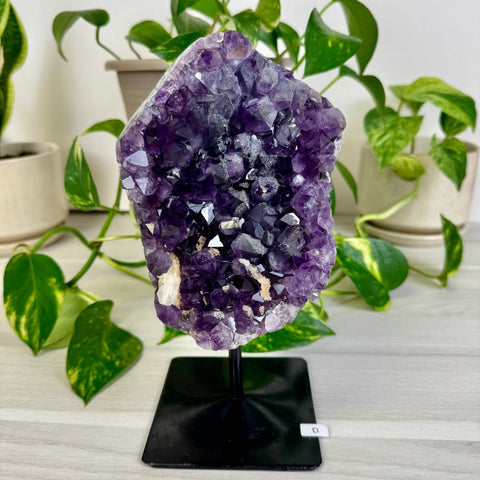 Amethyst Cluster with Custom Stand D (Imperfect) 5 - Kenna's Crystals from TikTok