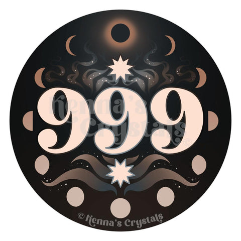 999 Sticker - Kenna's Crystals