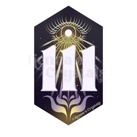 111 Sticker - Kenna's Crystals