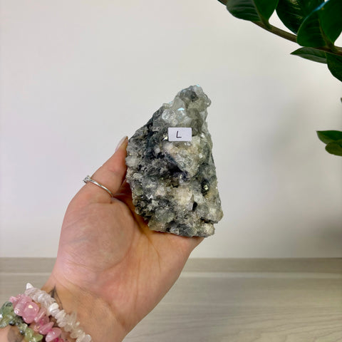Apophyllite on Black Chalcedony