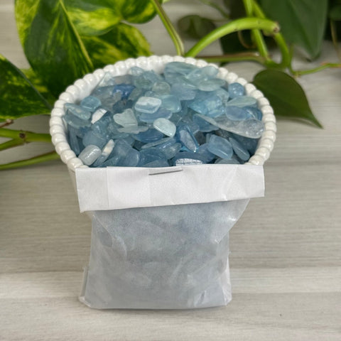 Aquamarine Chips (100g) 2 - Kenna's Crystals from TikTok