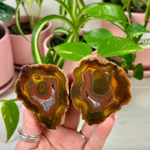 Argentinian Agate Pair A 1 - Kenna's Crystals from TikTok
