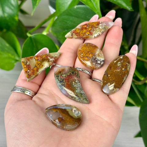 Autumn Scenic Moss Agate Cabochon 22 1 - Kenna's Crystals from TikTok