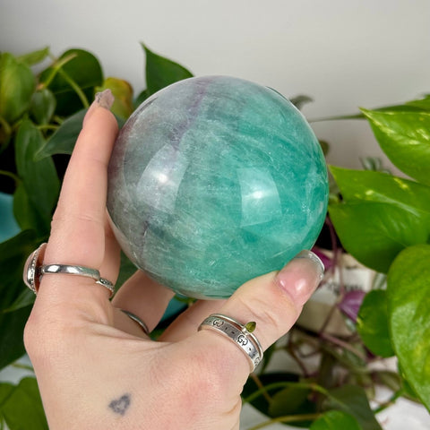 Baja Fluorite Sphere 177 9 - Kenna's Crystals from TikTok