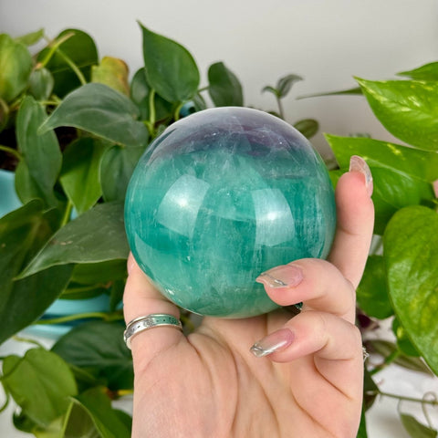 Baja Fluorite Sphere 188 10 - Kenna's Crystals from TikTok