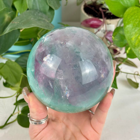 Baja Fluorite Sphere 322 12 - Kenna's Crystals from TikTok