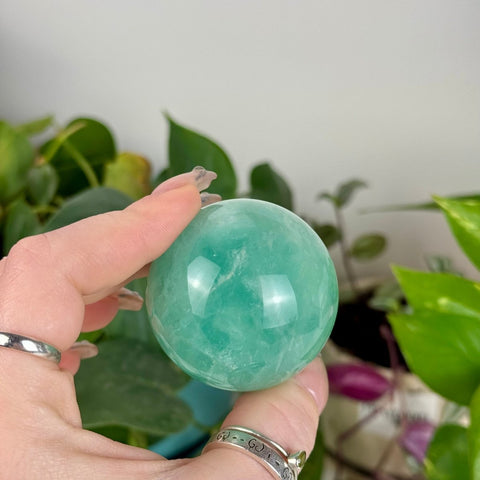 Baja Fluorite Sphere 33 1 - Kenna's Crystals from TikTok
