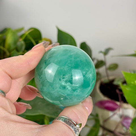 Baja Fluorite Sphere 2 - Kenna's Crystals from TikTok