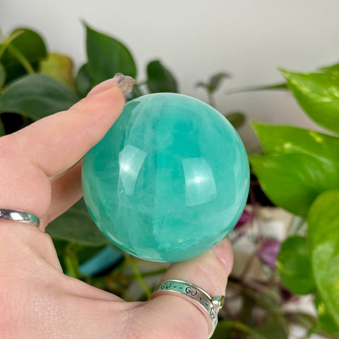 Baja Fluorite Sphere 66 4 - Kenna's Crystals from TikTok
