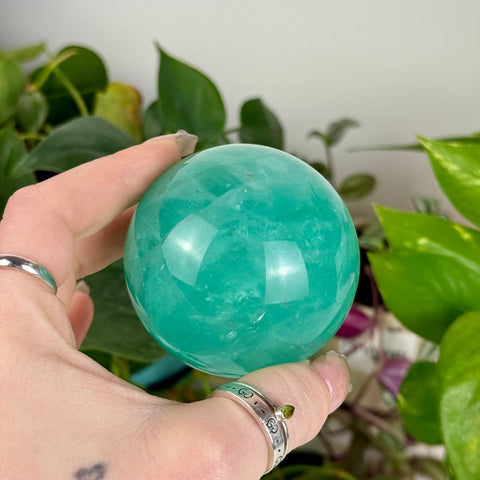 Baja Fluorite Sphere 88 6 - Kenna's Crystals from TikTok