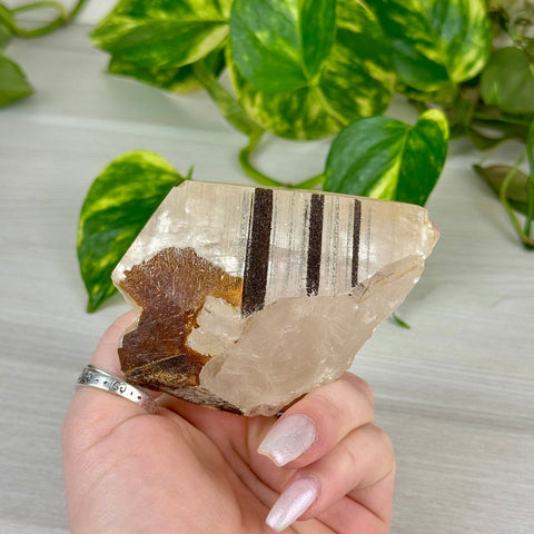 Benz Calcite with Calico Pyrite (UV Reactive) 175 13 - Kenna's Crystals from TikTok