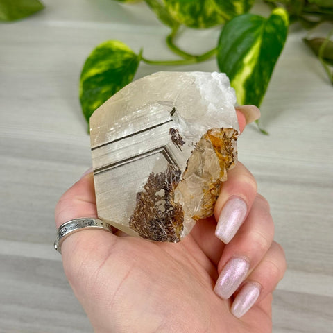 Benz Calcite with Calico Pyrite (UV Reactive) 210 12 - Kenna's Crystals from TikTok