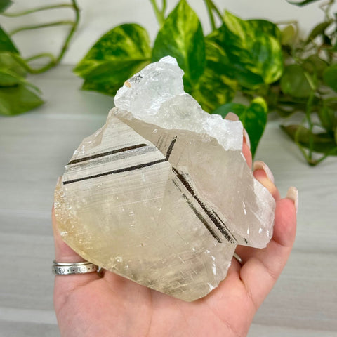 Benz Calcite with Calico Pyrite (UV Reactive) 450 9 - Kenna's Crystals from TikTok