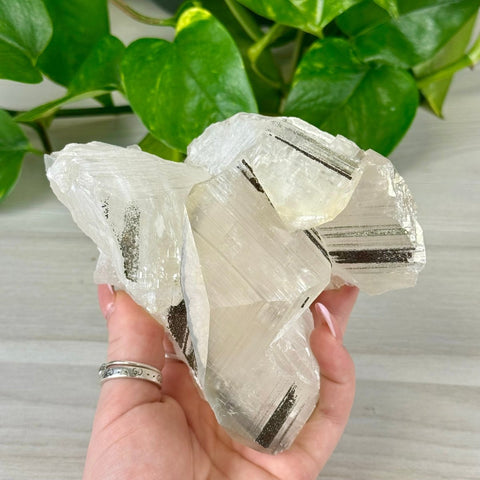 Benz Calcite with Calico Pyrite (UV Reactive) 805 25 - Kenna's Crystals from TikTok