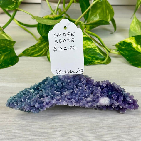 Bicolour Grape Agate Q 17 - Kenna's Crystals from TikTok