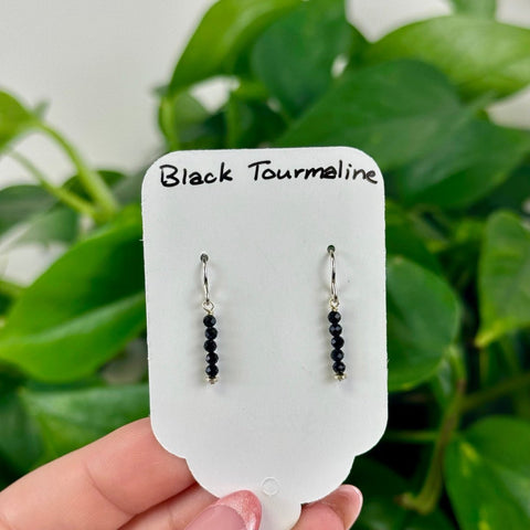 Black Tourmaline Earrings 22 - Beaded 1 - Kenna's Crystals from TikTok