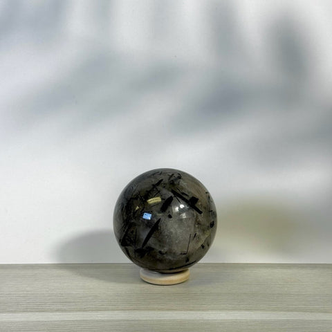 Black Tourmaline In Quartz Sphere 155 13 - Kenna's Crystals from TikTok