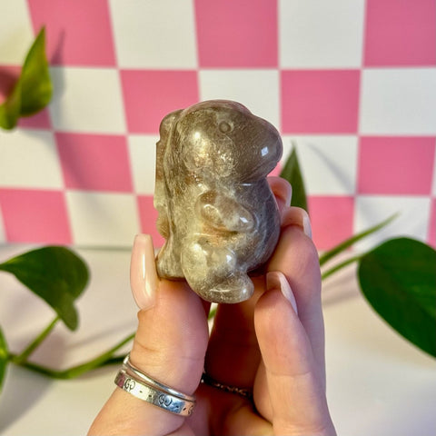 Blue Flash Moonstone Dino 44 3 - Kenna's Crystals from TikTok