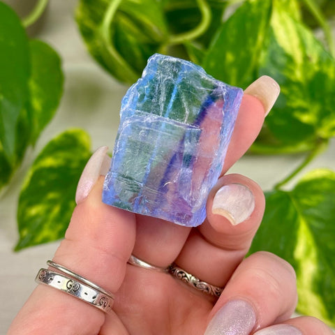 Blue Halite Specimen L 15 - Kenna's Crystals from TikTok