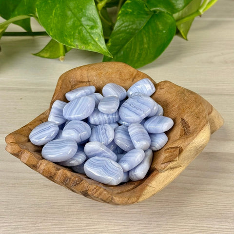 Blue Lace Agate Flat 1 - Kenna's Crystals from TikTok