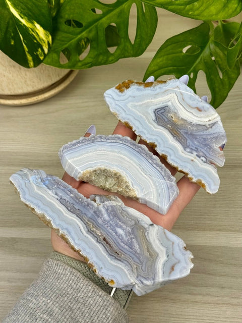 Blue Lace Agate Slab 66 14 - Kenna's Crystals from TikTok