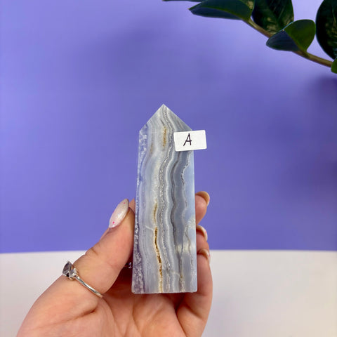 Blue Lace Agate Tower