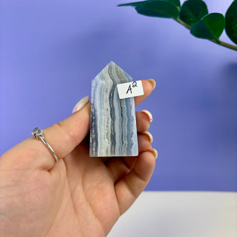 Blue Lace Agate Tower