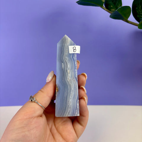 Blue Lace Agate Tower
