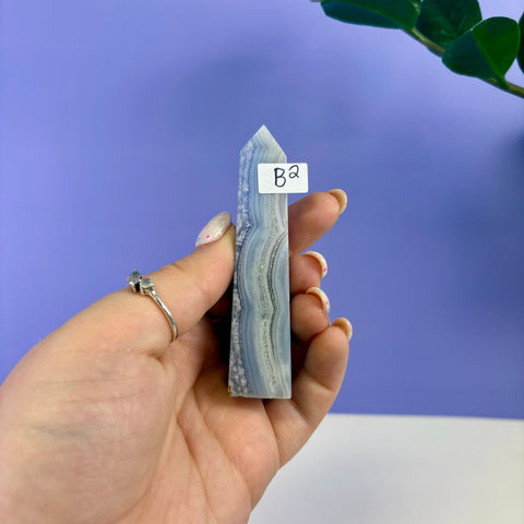 Blue Lace Agate Tower