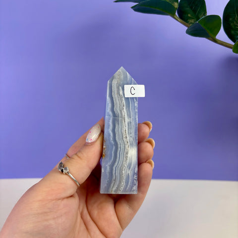 Blue Lace Agate Tower