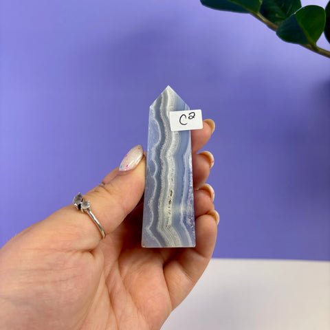 Blue Lace Agate Tower