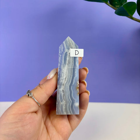 Blue Lace Agate Tower