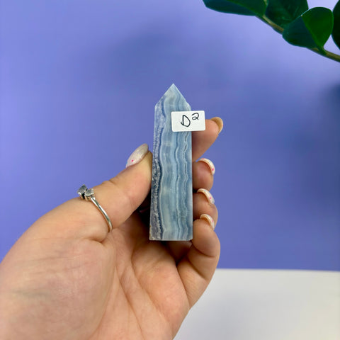 Blue Lace Agate Tower