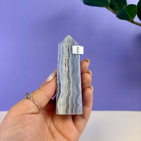 Blue Lace Agate Tower