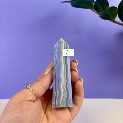 Blue Lace Agate Tower
