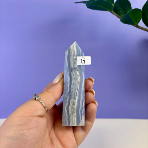 Blue Lace Agate Tower