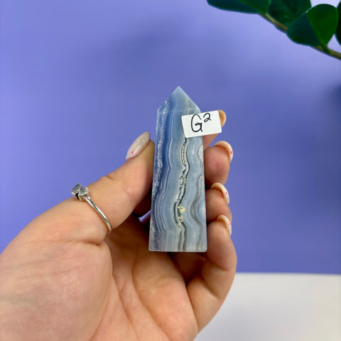 Blue Lace Agate Tower
